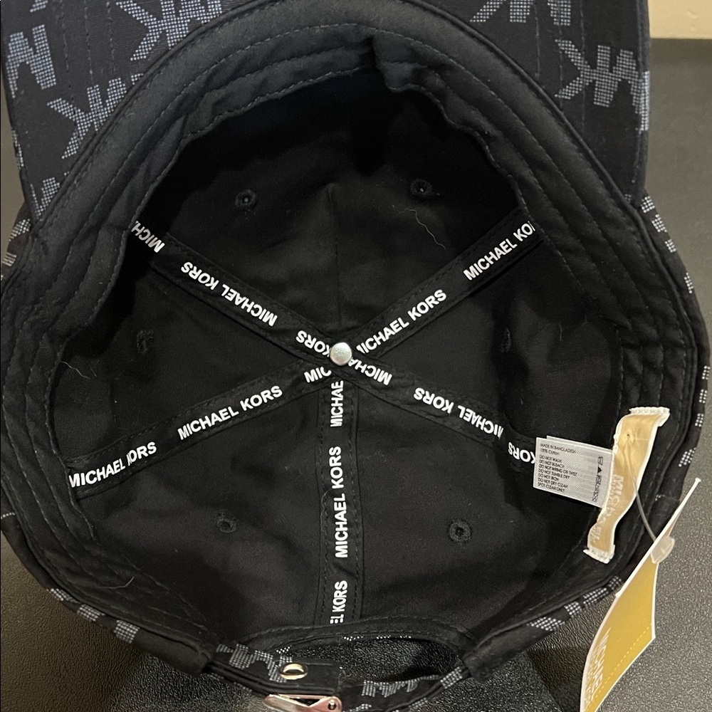 Michael Kors | Black MK Logo Hat - Picture 7 of 8